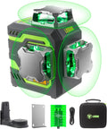 LasGoo LG-3DM 3x360° Green Laser Level – Self-Leveling with 5200mAh Battery & Magnetic Stand