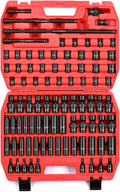 CASOMAN 87-Piece 3/8" Drive Master Impact Socket Set – SAE & Metric CR-MO Steel