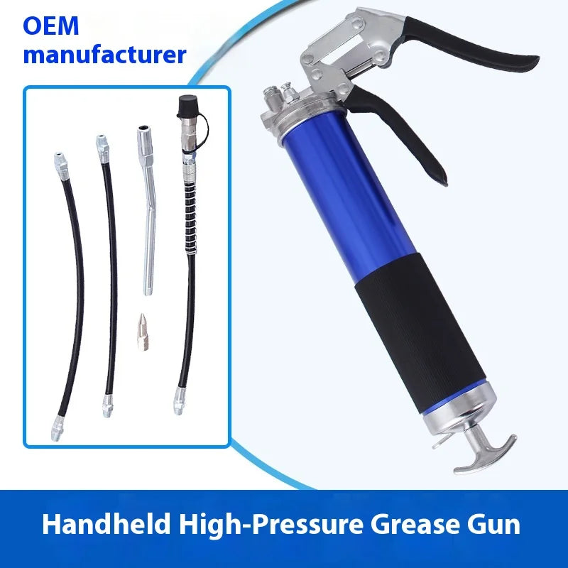 Ruitian RT-013 High-Pressure Manual Grease Gun – 400cc 6000-7500 PSI Aluminium Alloy