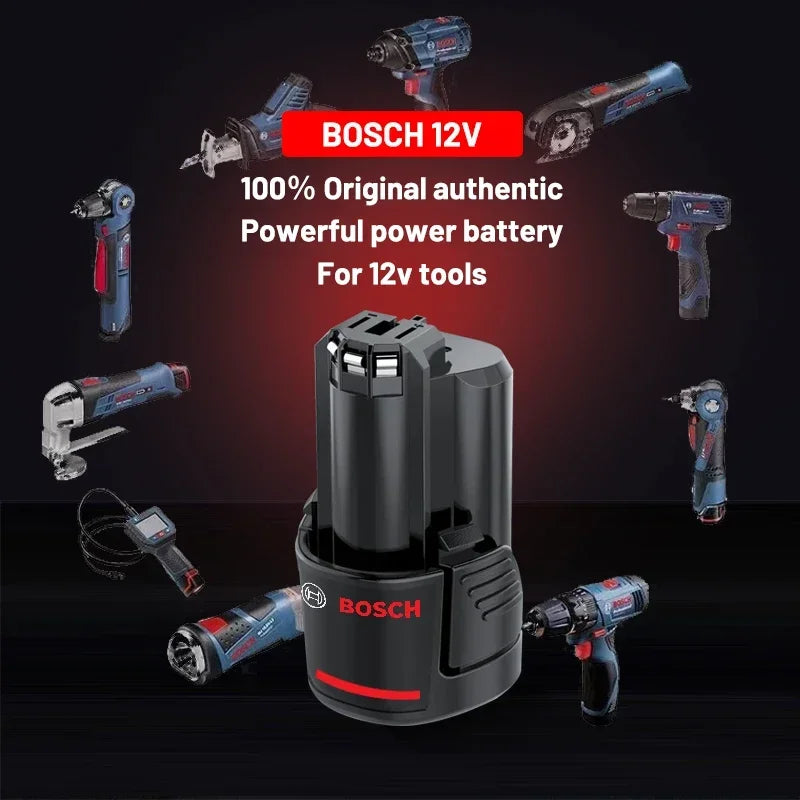 Bosch 12V Compatible Battery 3.0Ah – BAT411 BAT412 BAT413 Lithium-Ion with Optional Charger