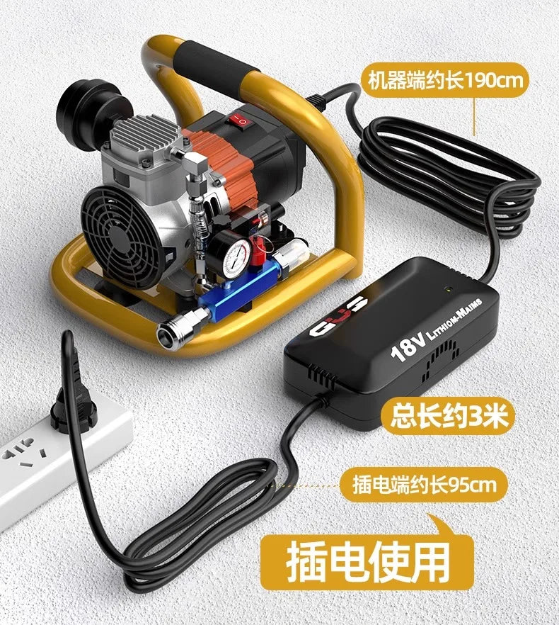 Cordless Lithium Battery Air Compressor | 9L Portable High-Pressure Pump