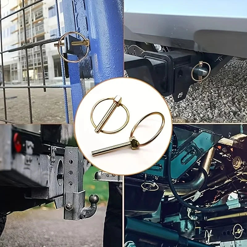 Quick-Release O-Pin Set – M6 / M8 Tractor Towing & Positioning Pins (6-Pack)