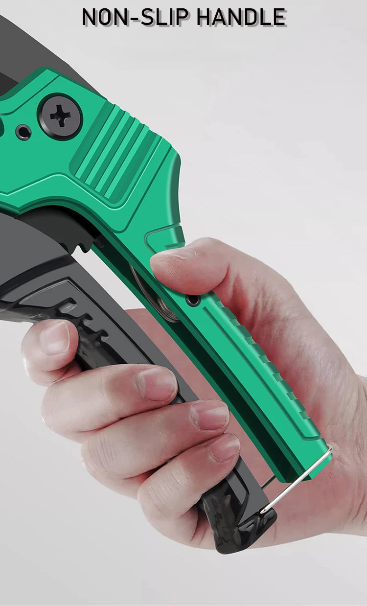 Ratchet Pipe Cutter – SK5 Blade, PVC / PU / PP / PE Hose (42mm or 64mm Capacity)