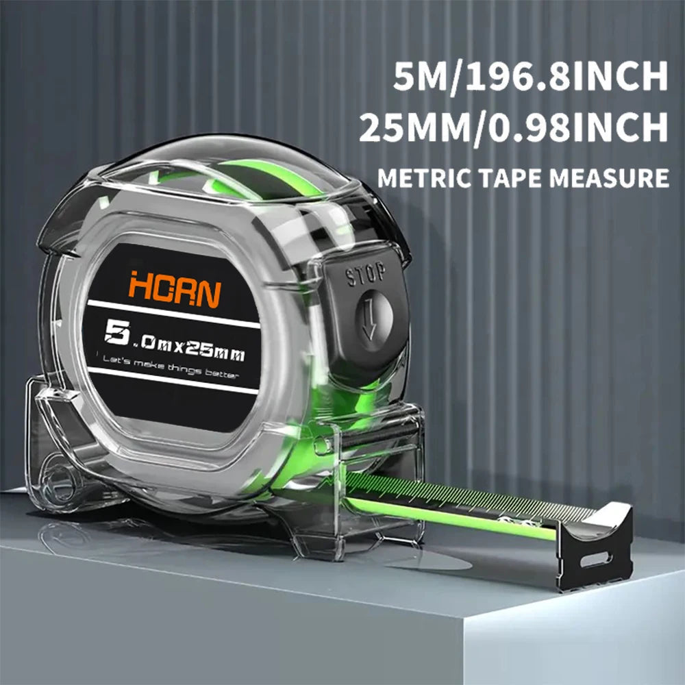 Professional Fluorescent Tape Measure - High-Visibility Measuring Tool
