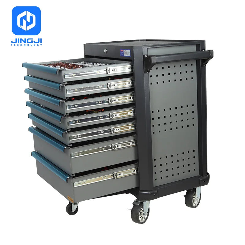 Professional Rolling Mechanic Tool Cart – Storage Cabinet with Drawers & Trolley