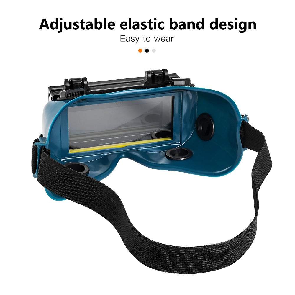 Solar Auto-Darkening Welding Goggles | DIN 9-13 | MIG TIG ARC | Dimming & True Colour Lens