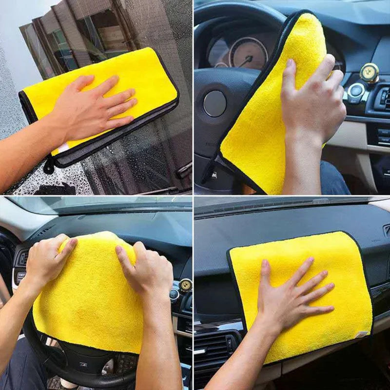 Microfibre Car Wash Towels | Multi-Pack | 30x30, 30x40 & 30x60cm | Scratch-Free Cleaning Cloth