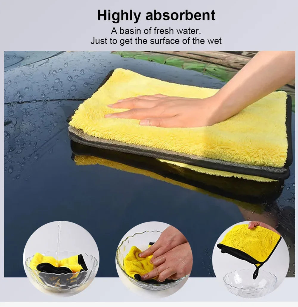 Microfibre Car Wash Towels | Multi-Pack | 30x30, 30x40 & 30x60cm | Scratch-Free Cleaning Cloth