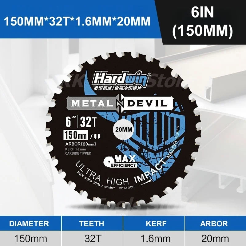 Okerqi Carbide Metal Cutting Saw Blade – 110/115/125/145/150/185mm for Steel, Conduit & Angle Iron