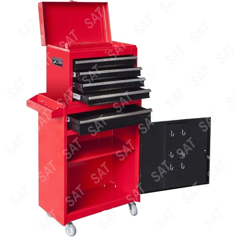 Torin Detachable 4-Drawer Rolling Tool Chest – Large Storage Cabinet for Garage & Workshop
