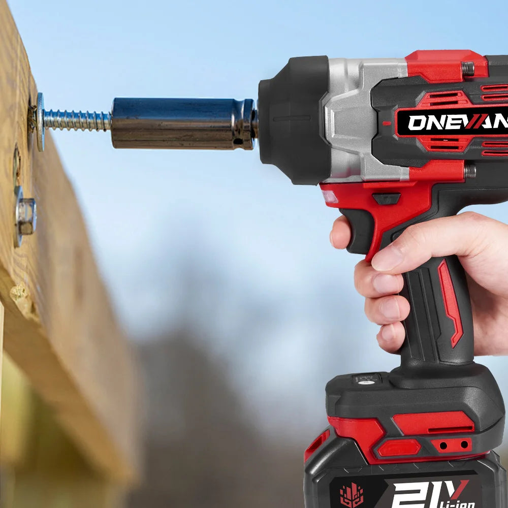 ONEVAN 2800Nm Brushless Impact Wrench | Tool Only | 18V/21V Compatible | 1/2" Drive | LED Light