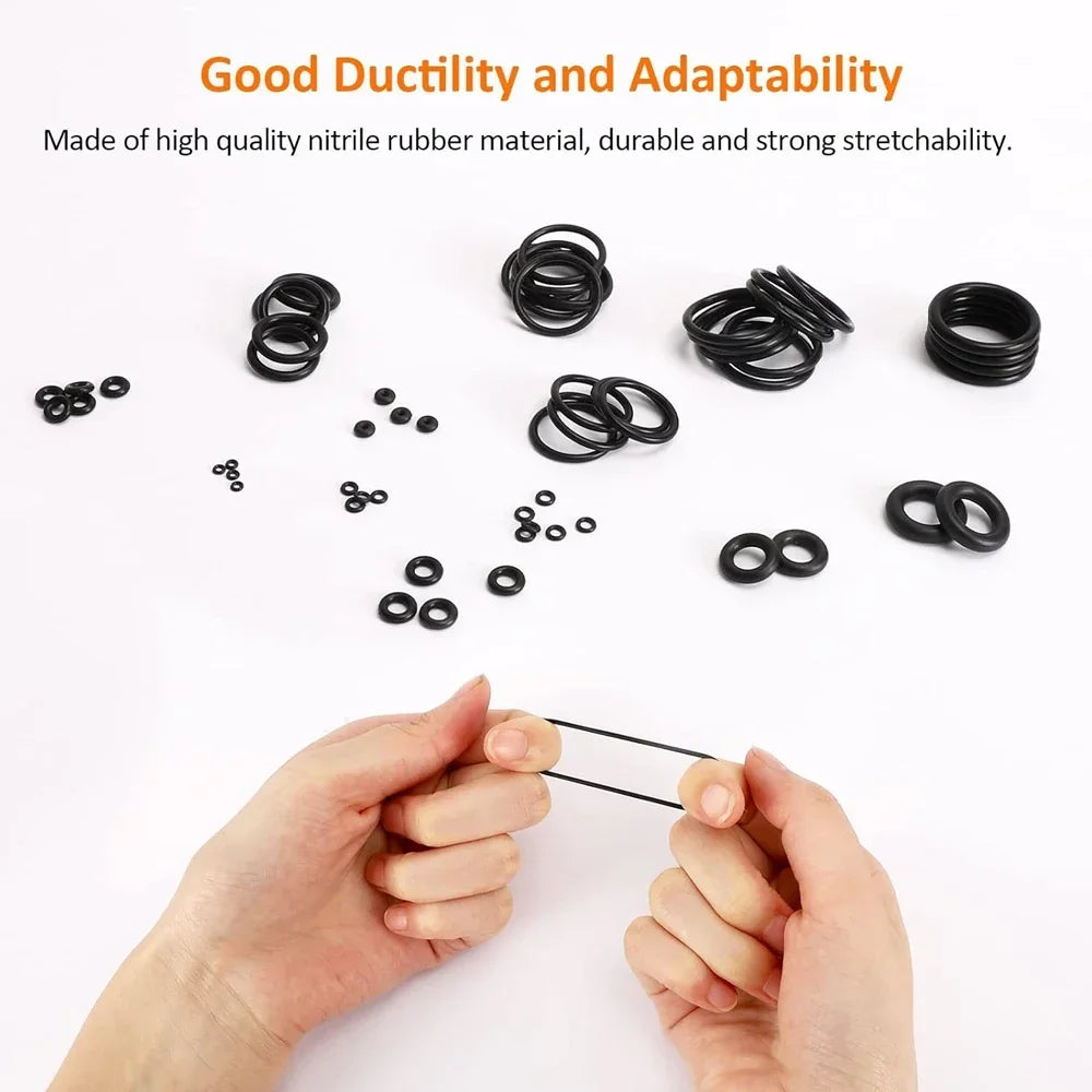 Nitrile Rubber O-Ring Assortment Kit – 32 Sizes (225pcs or 419pcs)