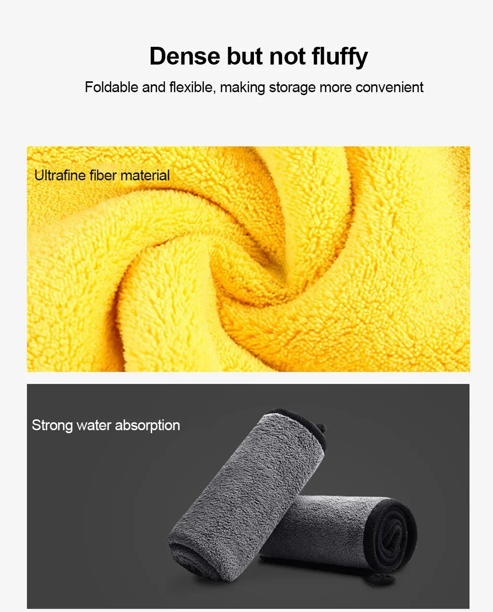 Microfibre Car Wash Towels | Multi-Pack | 30x30, 30x40 & 30x60cm | Scratch-Free Cleaning Cloth