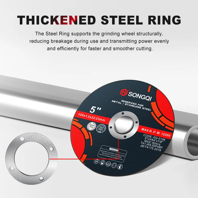 125mm Ultra-Thin Angle Grinder Cutting Discs – Metal & Stainless Steel, 1.2mm (15, 25 or 50 Pack)