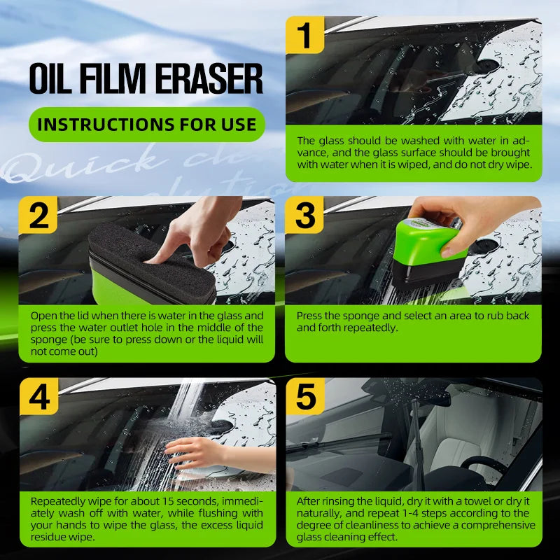 Car Glass Oil Film Remover & Hydrophobic Coating | 150ml | Windshield Cleaner | 1pc or 2pc