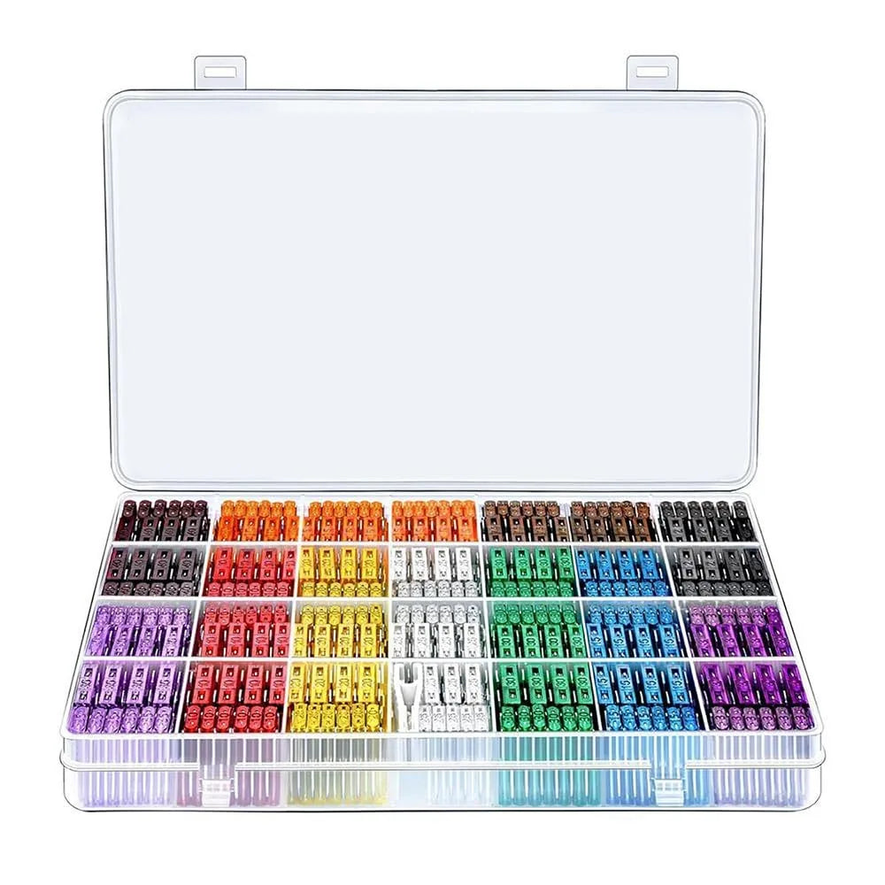 Automotive Blade Fuse Assortment Kit – Micro, Mini & Standard, 2A–40A (120, 180 or 300 Pack)