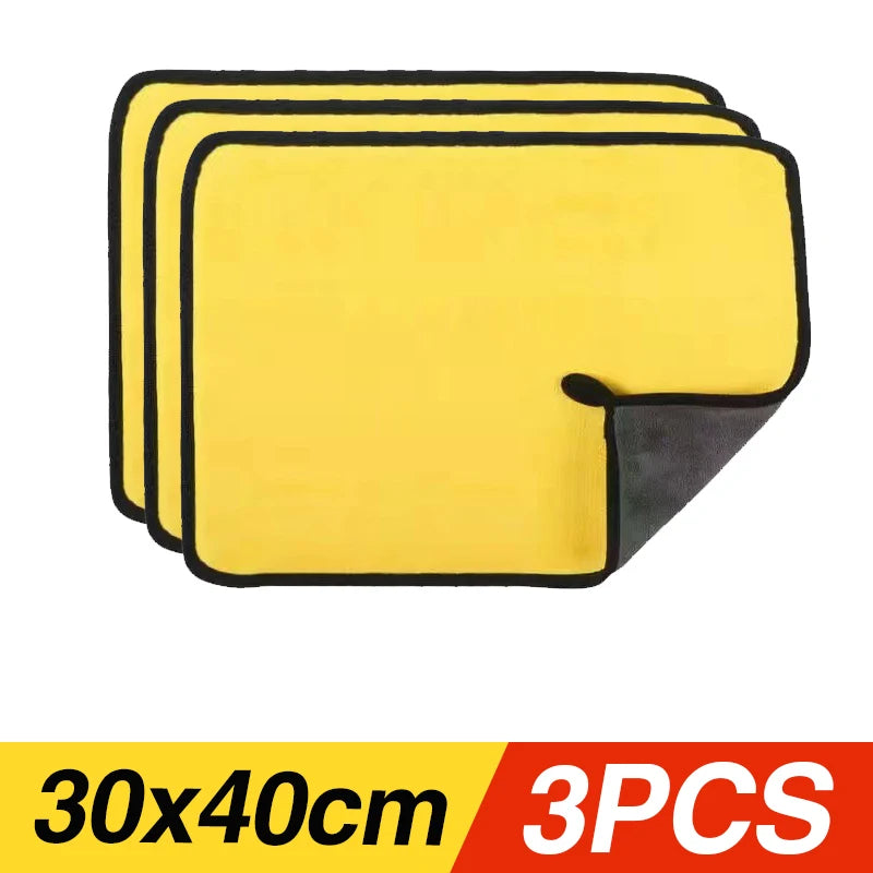 Microfibre Car Wash Towels | Multi-Pack | 30x30, 30x40 & 30x60cm | Scratch-Free Cleaning Cloth