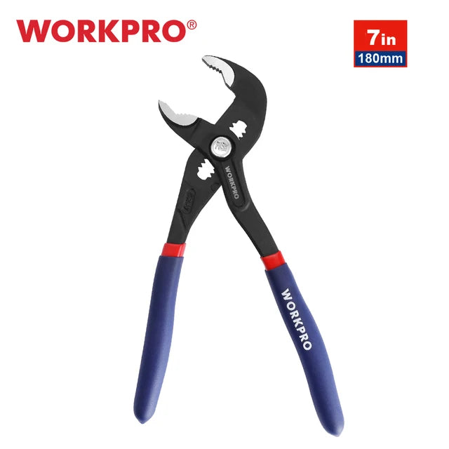 WORKPRO W031331AS Water Pump Pliers – Quick-Adjust Groove Joint, 7" & 10" Sizes