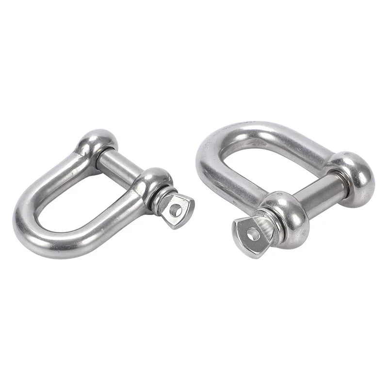 304 Stainless Steel Shackles – D-Ring & Bow (M4–M16)