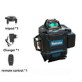 Makita 16-Line 4D Laser Level – 360° Self-Leveling Green Cross Line Laser