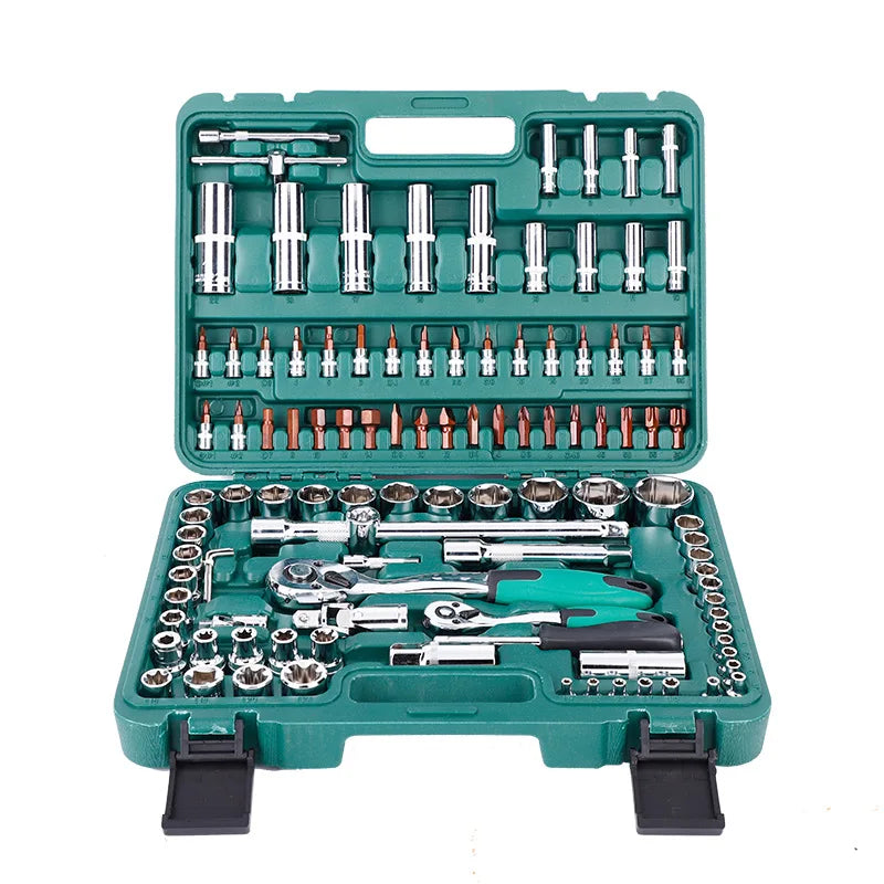 Professional 108-Piece Tool Set – Chrome Vanadium, Metric & Imperial, Storage Case Included