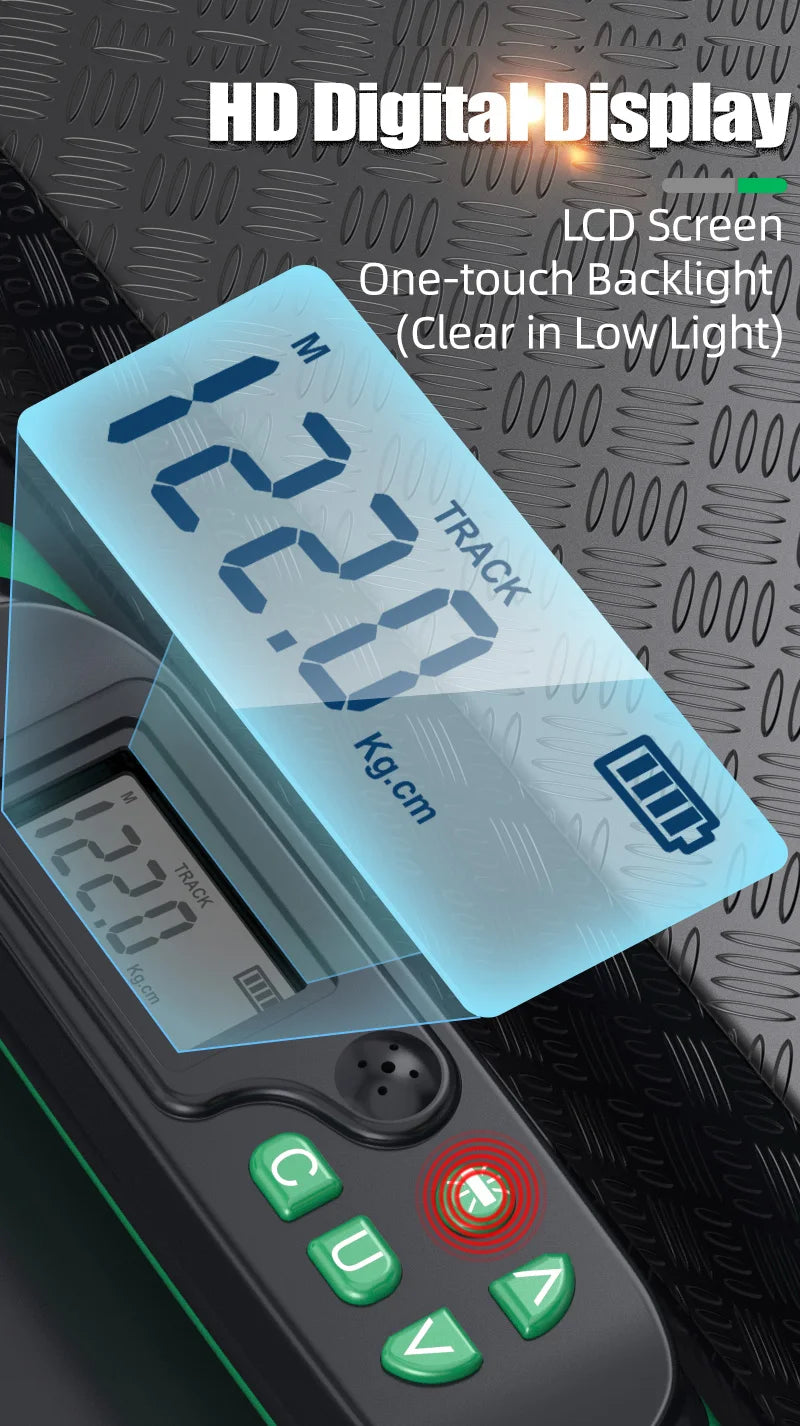 LAOA Digital Torque Wrench with LCD Display – Professional Precision, 0.3–1000N.m (LA156006)