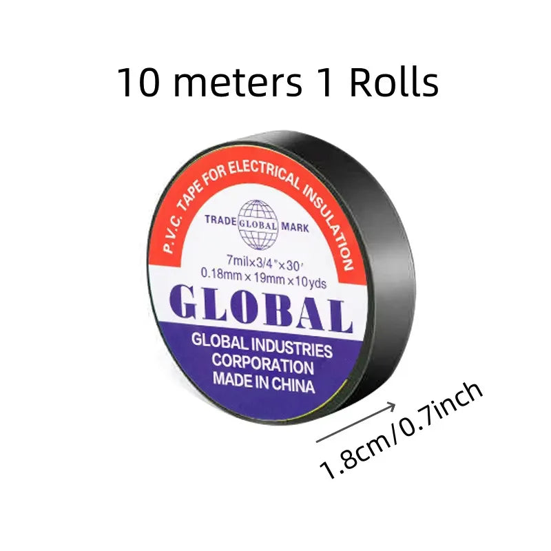 Black Rubber Electrical Insulation Tape 10m – High Temperature Resistant