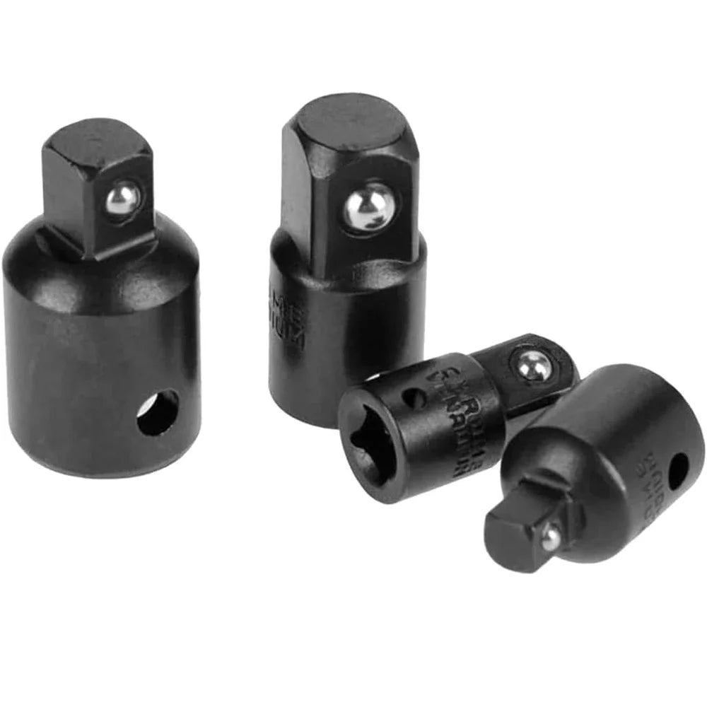 4pc Impact Socket Adapter & Reducer Set | 1/4", 3/8" & 1/2" Drive Conversions