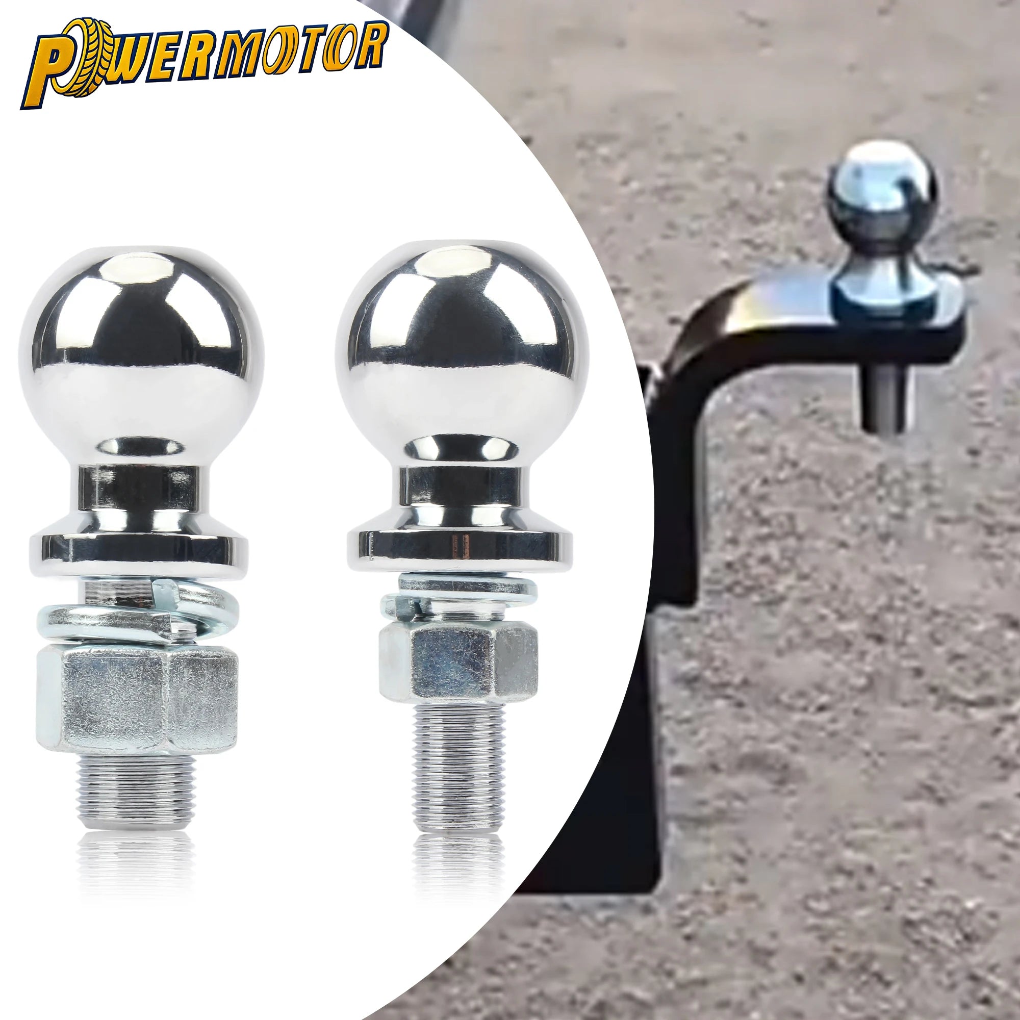 ATV / UTV Hitch Mount Tow Ball Shank – 2000LB, 3500LB or 6000LB Rated