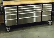 XMSJ TR72 72-Inch Rolling Tool Cabinet – Heavy Duty CRS Steel Garage Tool Chest with Roller