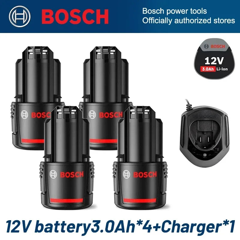 Bosch 12V Compatible Battery 3.0Ah – BAT411 BAT412 BAT413 Lithium-Ion with Optional Charger