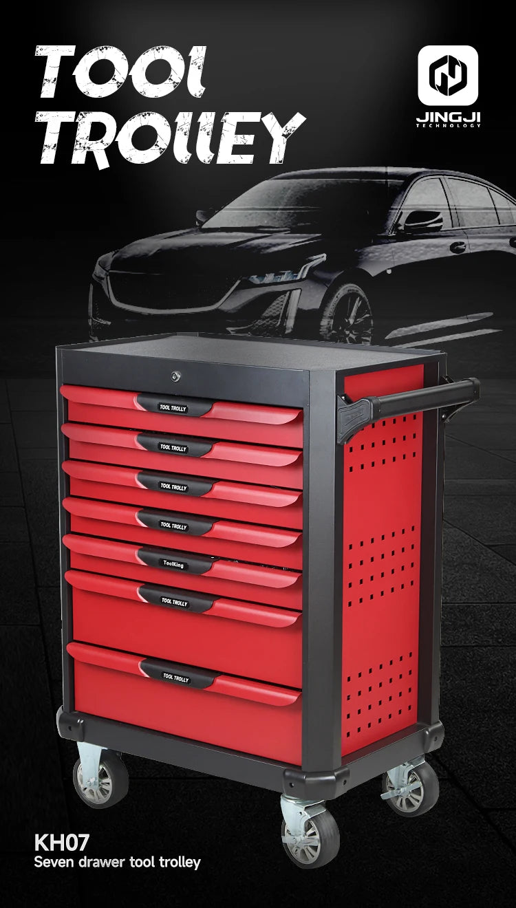 Professional Rolling Mechanic Tool Cart – Storage Cabinet with Drawers & Trolley