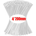Nylon Cable Ties – Self-Locking Zip Ties, Black & White, 3–4mm Width, 100–1000pc Packs