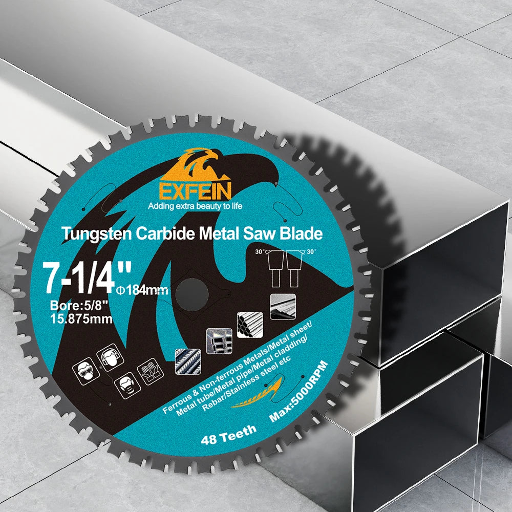 Carbide FTG Alloy Saw Blade – 165/184/254/305/355mm for Stainless Steel, Timber & Sheet Metal