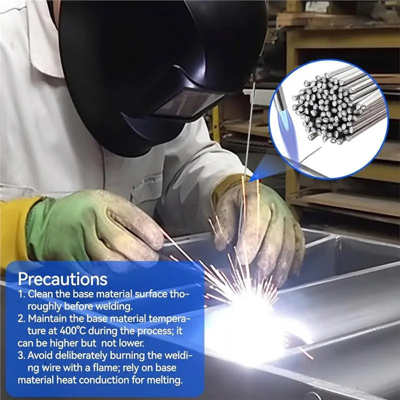 Aluminum Brazing Rods 50PCS - Low Melt Flux-Core
