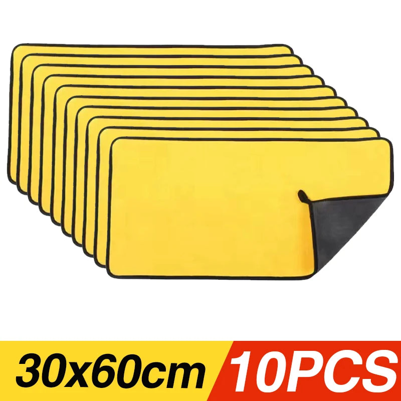 Microfibre Car Wash Towels | Multi-Pack | 30x30, 30x40 & 30x60cm | Scratch-Free Cleaning Cloth