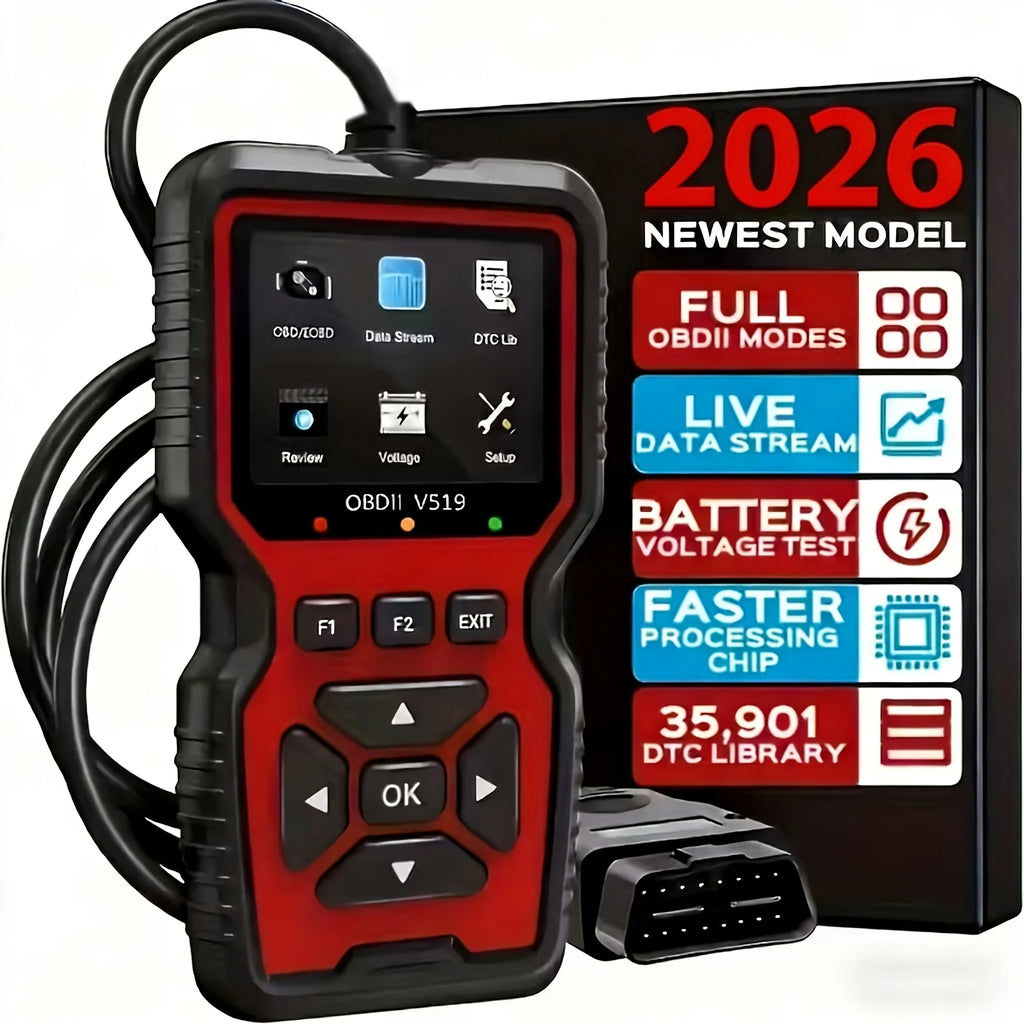 V519 OBD2 Scanner – USB-Powered Automotive Diagnostic Tool with Real-Time Data & Fault Code Reader