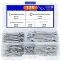 175-Piece Stainless Steel Pin Assortment Kit – Cotter, Spring, Taper, Keyway & Flat Key Pins