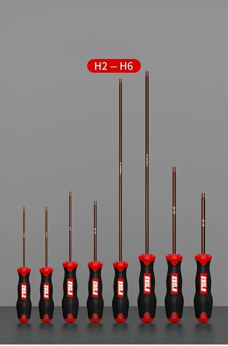 Magnetic Hex Key Screwdriver Set – H1.5 to H6 Extended Handle Allen Key Tool
