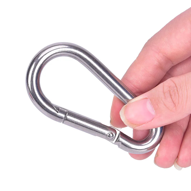 304 Stainless Steel Spring Snap Carabiner Hook
