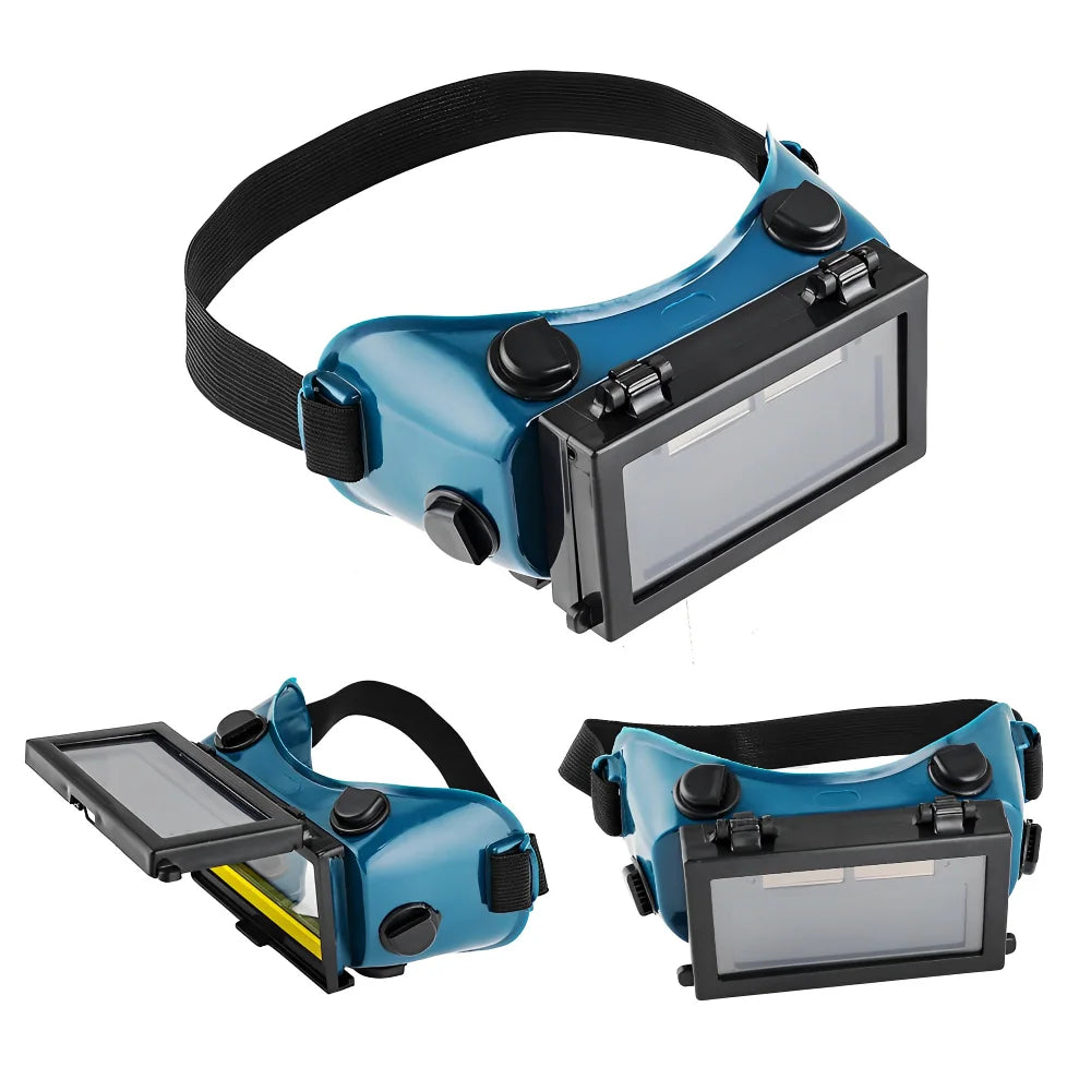 Solar Auto-Darkening Welding Goggles | DIN 9-13 | MIG TIG ARC | Dimming & True Colour Lens