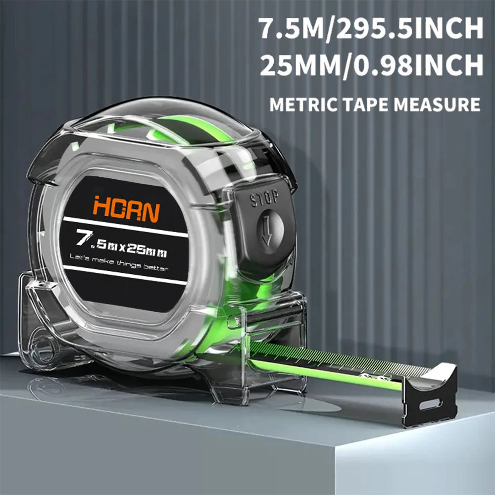 Professional Fluorescent Tape Measure - High-Visibility Measuring Tool
