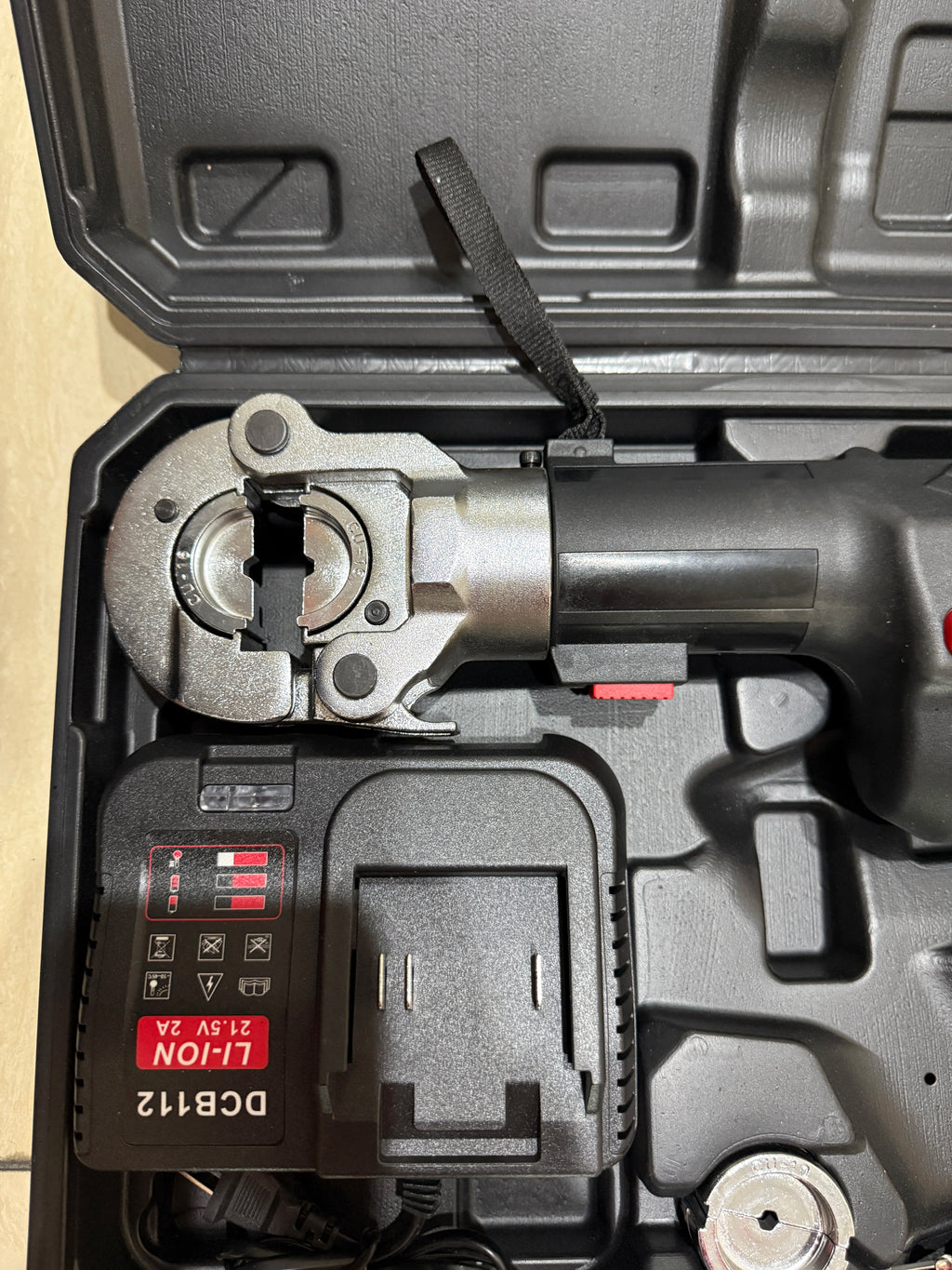 Electric Hydraulic Crimping Tool Kit | 12 Dies | 6T & 12T Models | 6AWG–800MCM