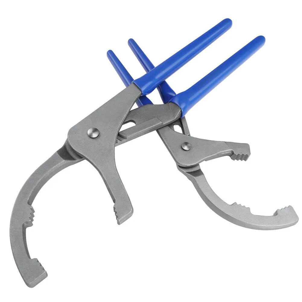 Oil Filter Pliers – Adjustable Clamp Wrench, 45# Steel, 9" or 12"