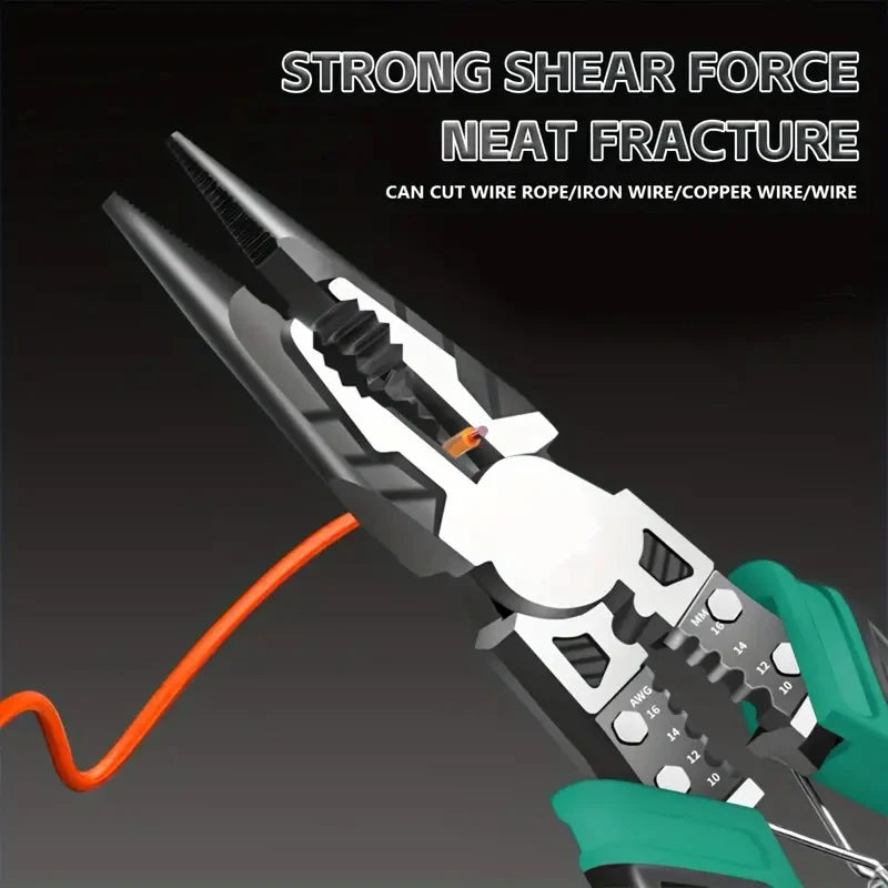 XMSJ Heavy Duty Wire Cutters & Pliers – Diagonal, Needle-Nose & Combination, Singles or 3-Piece Set