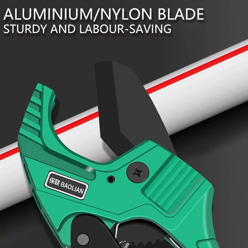 Ratchet Pipe Cutter – SK5 Blade, PVC / PU / PP / PE Hose (42mm or 64mm Capacity)
