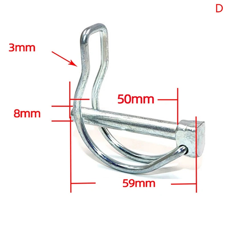 Stainless Steel Safety Pin – M4.5 / M6 / M8 Double-Line Lock Pin