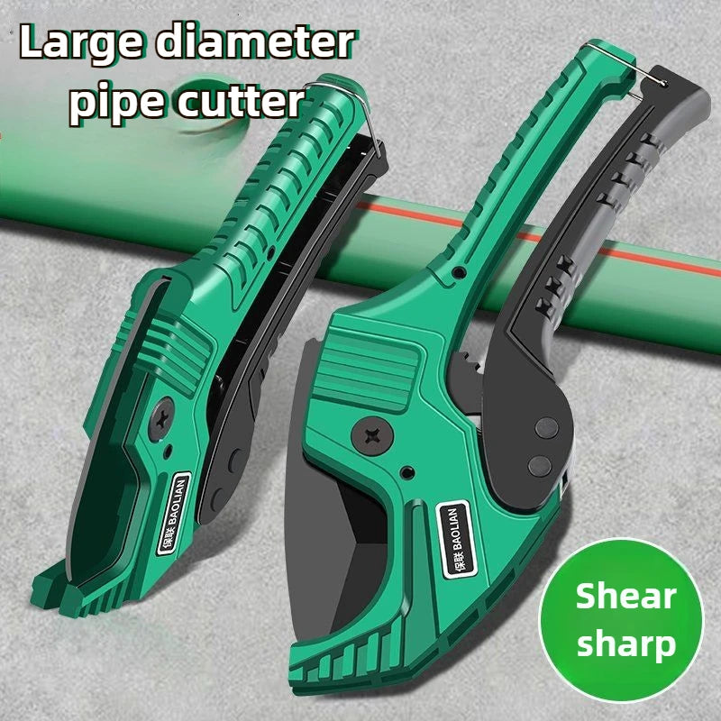 Ratchet Pipe Cutter – SK5 Blade, PVC / PU / PP / PE Hose (42mm or 64mm Capacity)
