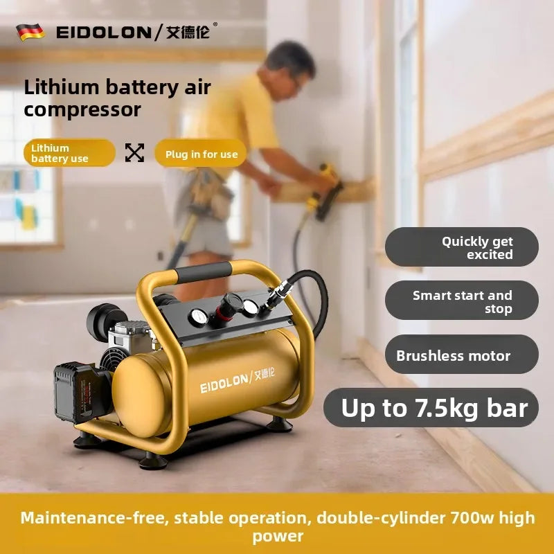 Cordless Lithium Battery Air Compressor | 9L Portable High-Pressure Pump