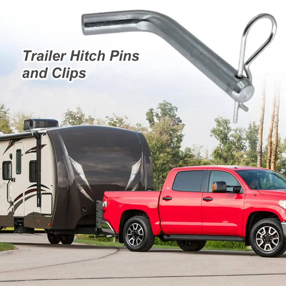 5/8" Zinc Tow Hitch Pin & Clip Set – Anti-Vibration Receiver Pin for Trailers, Trucks & Tractors